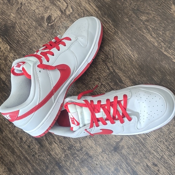 Nike Other - NIKE Dunk Low Vast Grey Varsity Red sz 9.5 mens